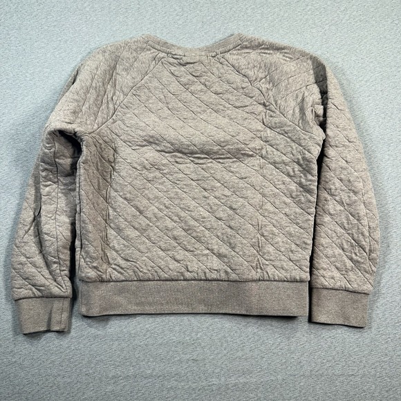 Patagonia Organic Cotton Quilt Crew Sweater Women's Small Beige Long Sleeve - Picture 8 of 9